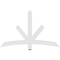 Ekena Millwork Alberta Architectural Grade PVC Gable Bracket, 60"W x 37 1/2"H x 2"D x 4"F, 15/12 Pitch GBP060X38X0204ALB00 - alternate 5
